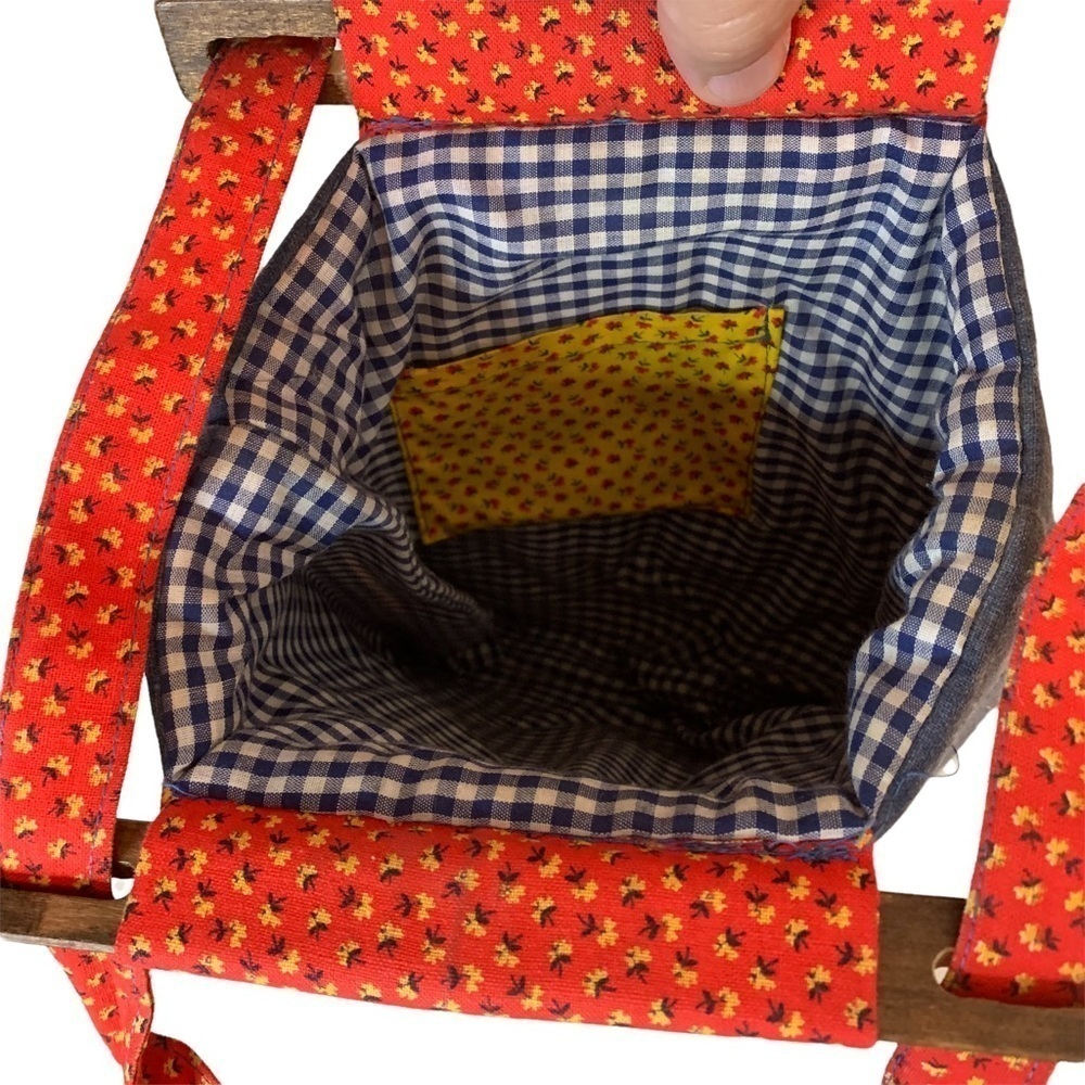 Vintage Handmade Patchwork Purse - image 5